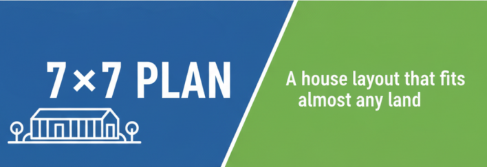 7×7　PLAN-A　ほとんどの土地に当てはまるPLAN